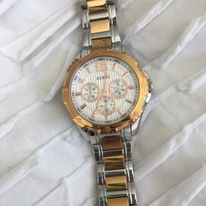 GUESS Gold and Silver Watch